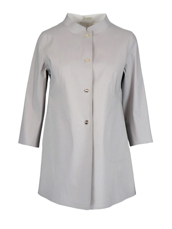 HERNO: casual jackets - Eufrate reversible stretch cotton jacket