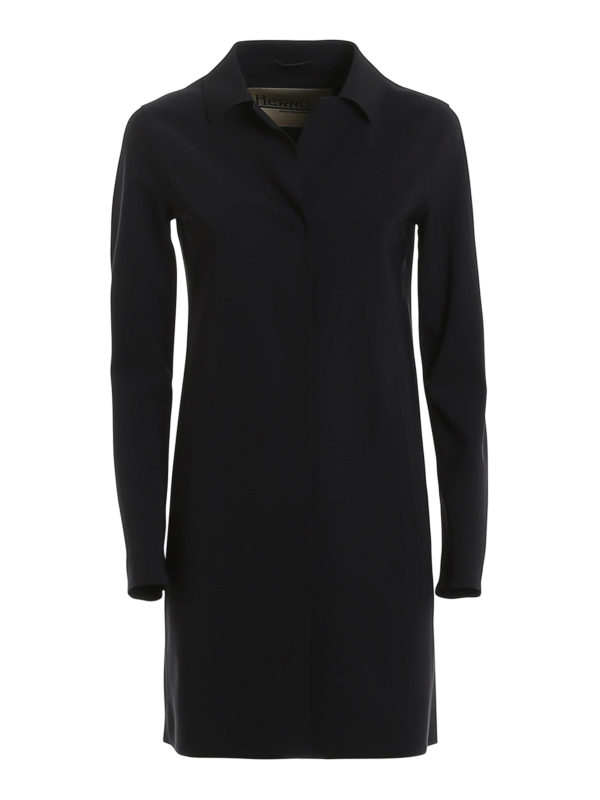 HERNO: knee length coats - Scuba overcoat