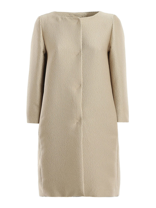 HERNO: long coats - Crepe tech fabric coat