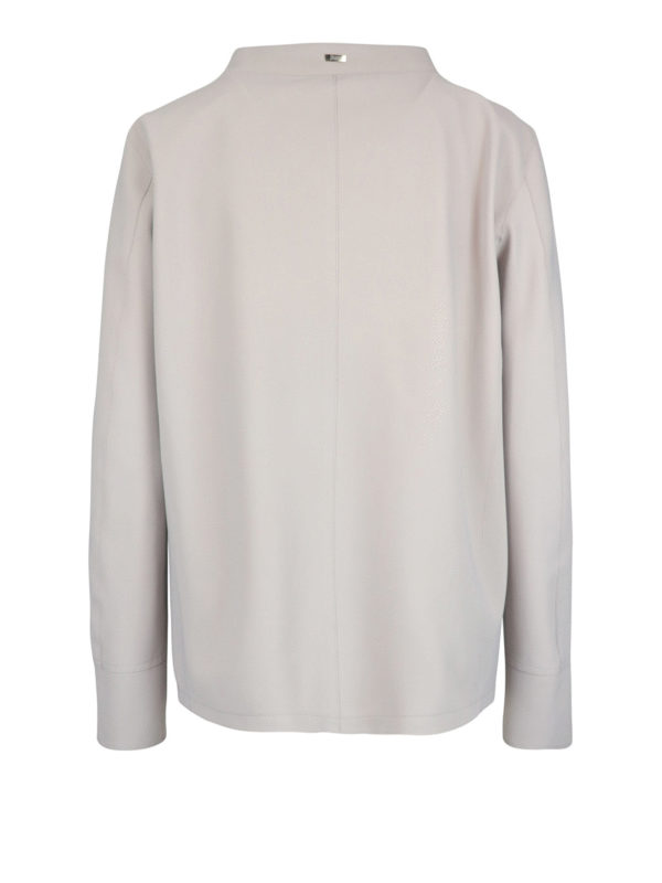 HERNO: casual jackets online - Tech fabric single breasted peacoat