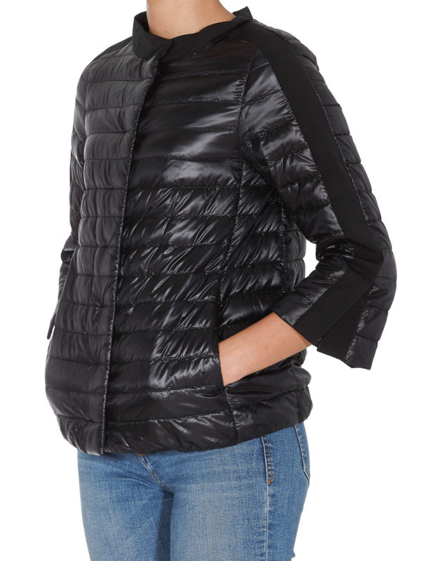HERNO: padded jackets online - Cape style puffer jacket