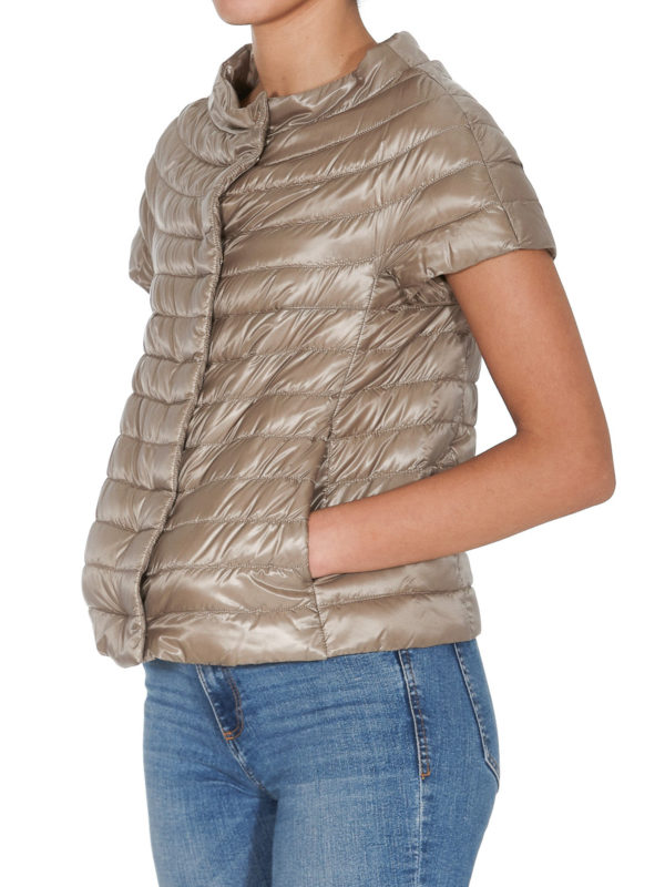 HERNO: padded jackets online - Margherita nylon puffer jacket