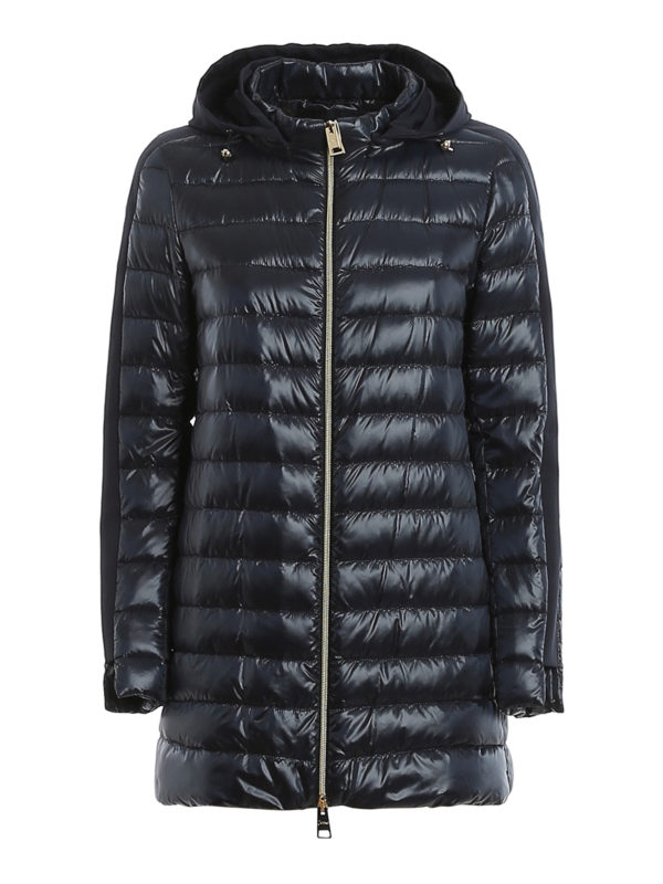 HERNO: padded coats - Detachable hood light padded coat