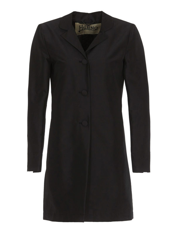 HERNO: short coats - Tech fabric coat