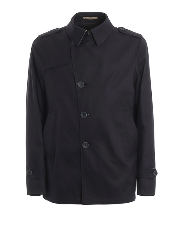 HERNO: cappotti trench - Trench in cotone e tessuto