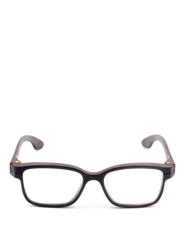 HERRLICHT: Glasses online - Wood rectangular optical glasses