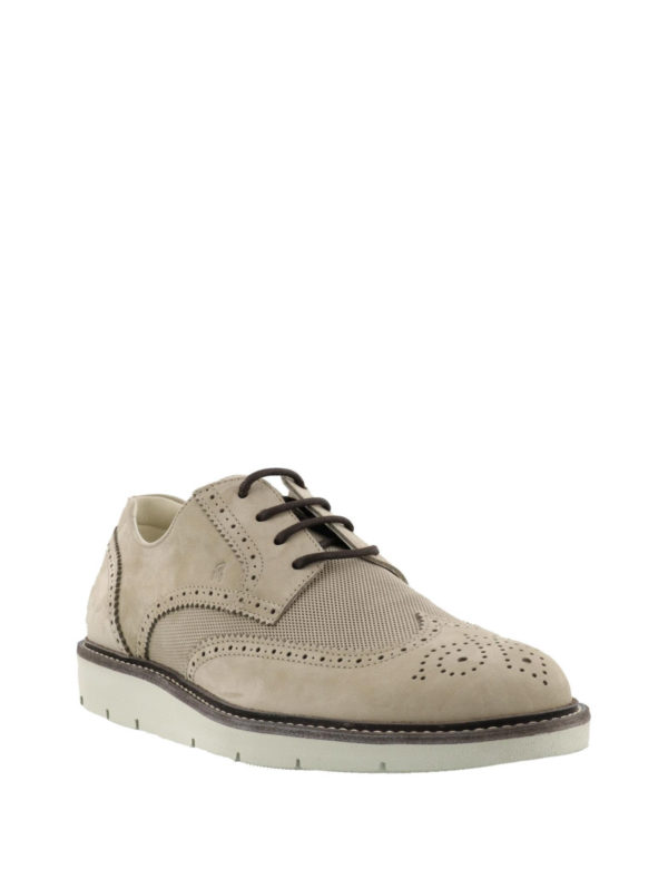 آکسفورد Hogan - Dress X-H322 suede Derby shoes - HXM3220Y211I8VC803