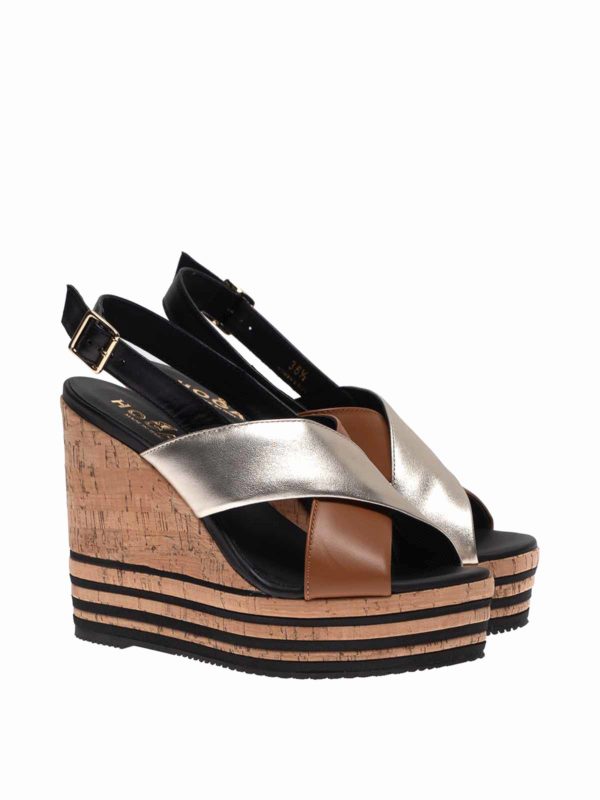 hogan wedge sandals