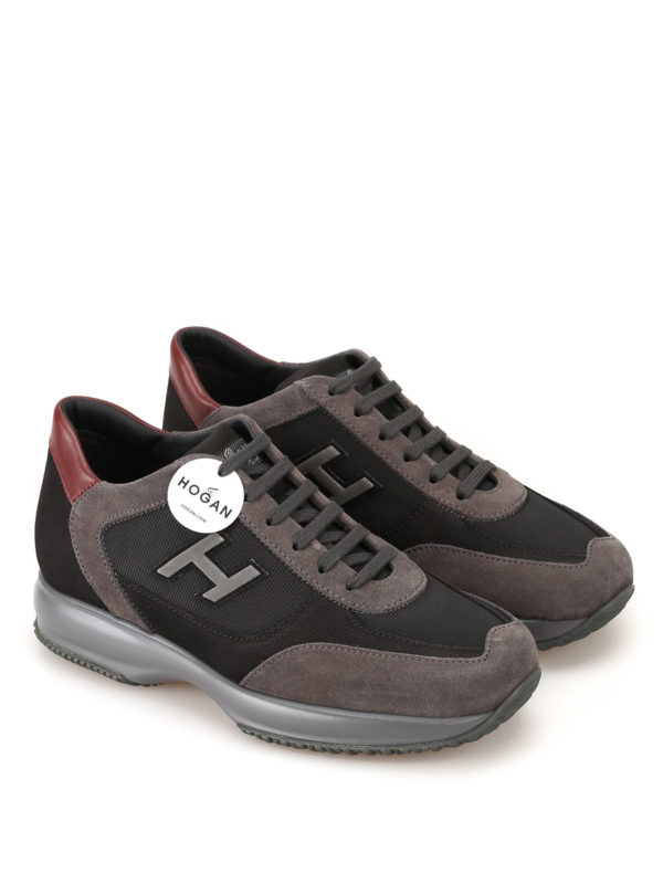 HOGAN: trainers online - New Interactive slate grey and black sneakers