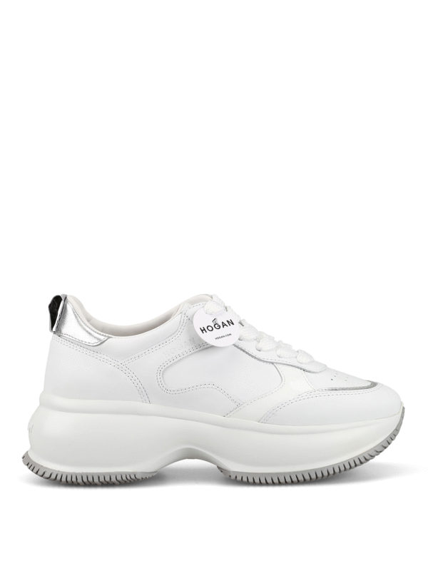 Hogan - Maxi I Active white leather sneakers - trainers ...