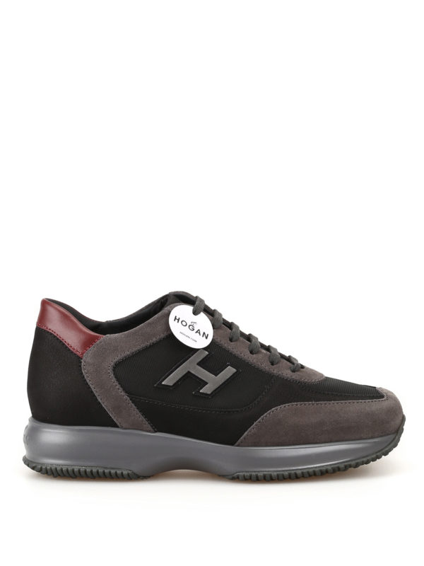 HOGAN: trainers - New Interactive slate grey and black sneakers