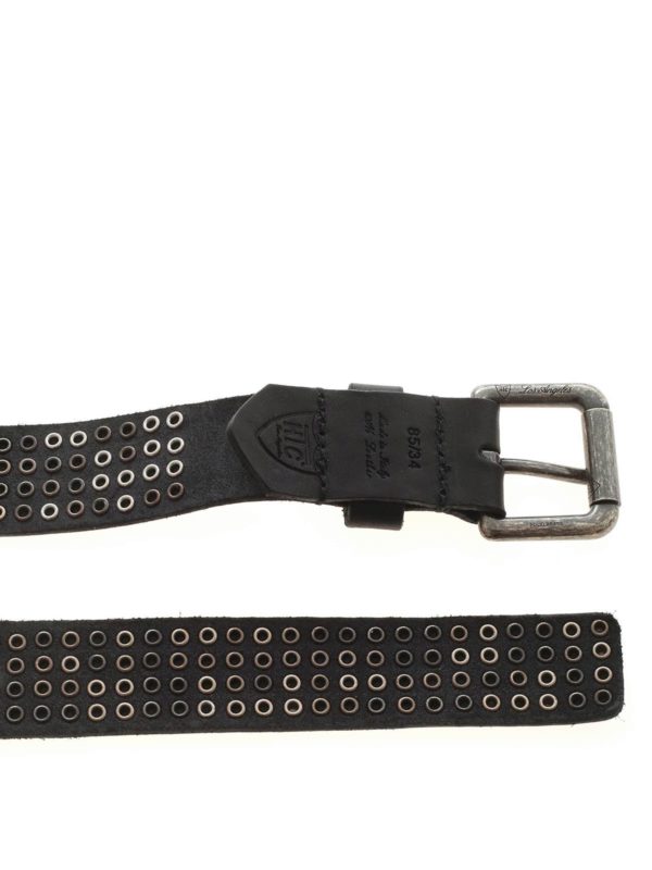 Htc - All-over studs belt in black - belts - 20WHTCI003BLACK | iKRIX.com