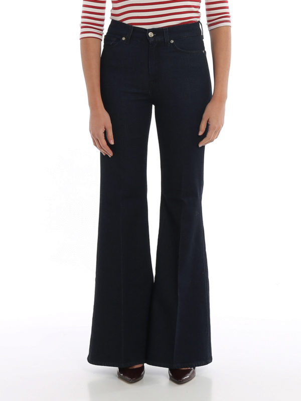 iKRIX 7 FOR ALL MANKIND: flared jeans - Dark denim flared jeans