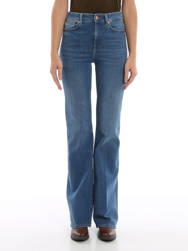 iKRIX 7 FOR ALL MANKIND: flared jeans - Lisha high rise jeans