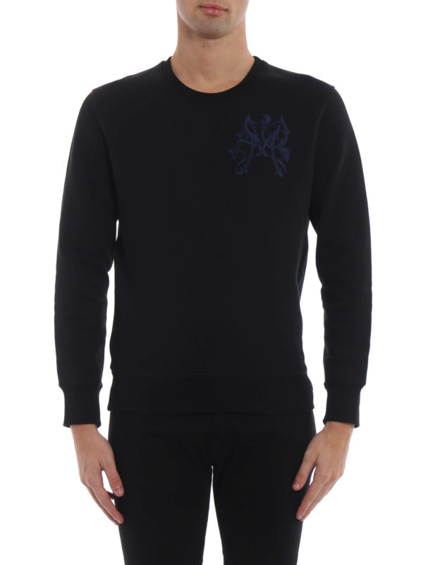 سویشرت Alexander Mcqueen - Black cotton 