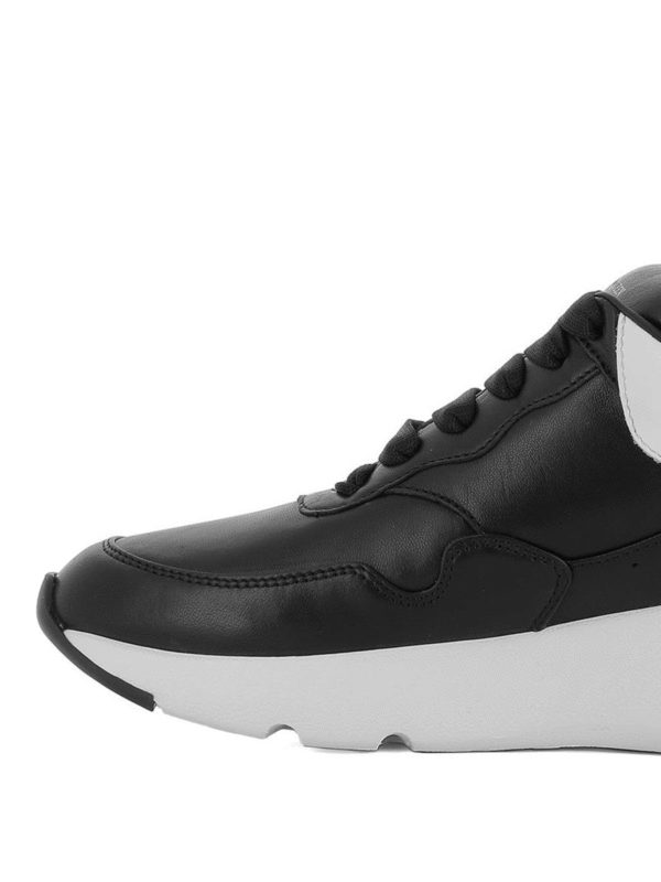 Runner black lambskin sneakers 