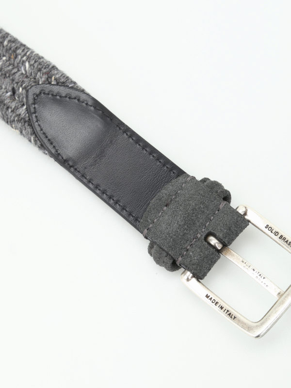 grey woven belt