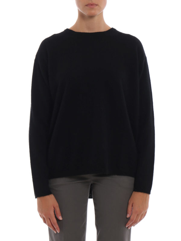 black angora sweater