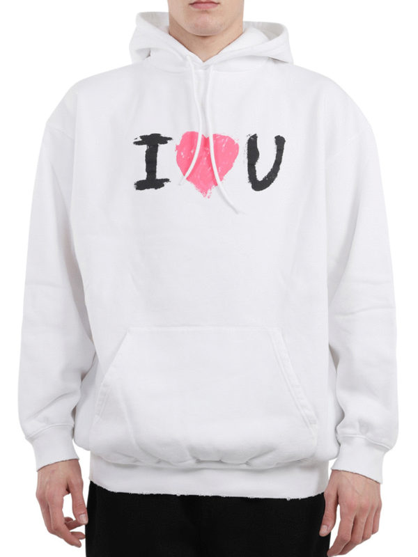 balenciaga heart hoodie