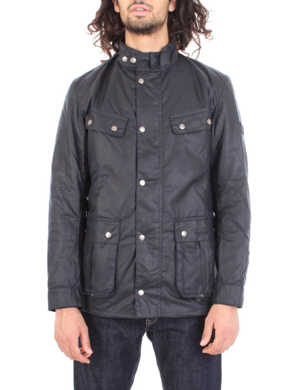 Wax cotton padded jacket 