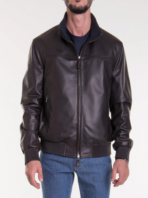 Brioni - Reversible leather jacket - leather jacket - PBC20LO97242142