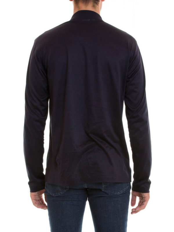 brioni long sleeve polo