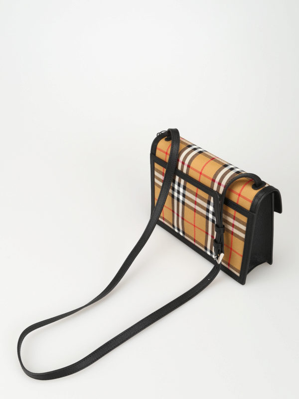 Cross body bags Burberry - Macken Vintage check and leather small bag -  8006359