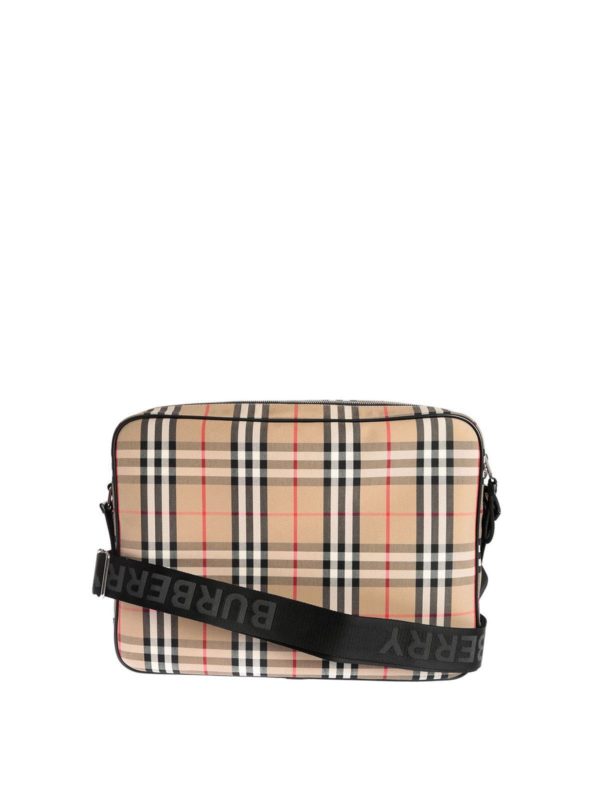 Laptop bags & briefcases Burberry - Vintage Check cotton messenger bag -  8023023