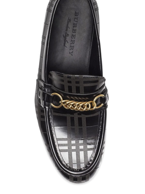 Loafers & Slippers Burberry - Moorley perforated check pattern loafers -  8008163