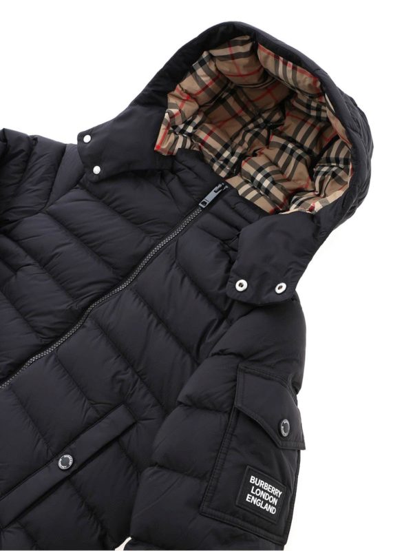 burberry kohen black down jacket