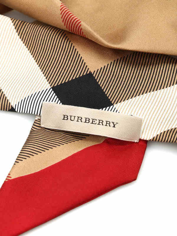 Scarves Burberry - Skinny check silk scarf - 39965951 | iKRIX.com