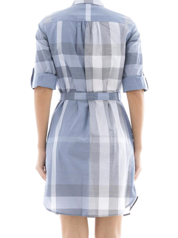 burberry check shirt dress