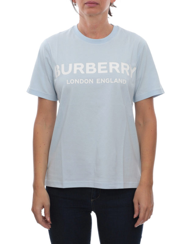 T-shirts Burberry - Dovey light blue cotton t-shirt - 8021271 