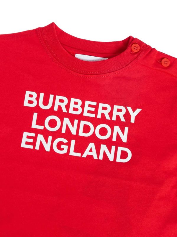 T-shirts Burberry - Red t-shirt with logo print - 8031562 