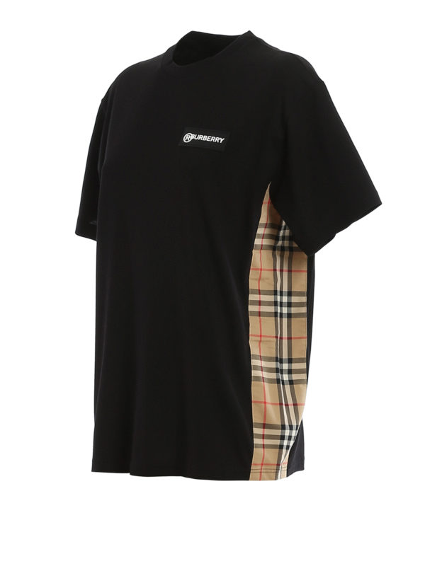 burberry carrick check inset tee