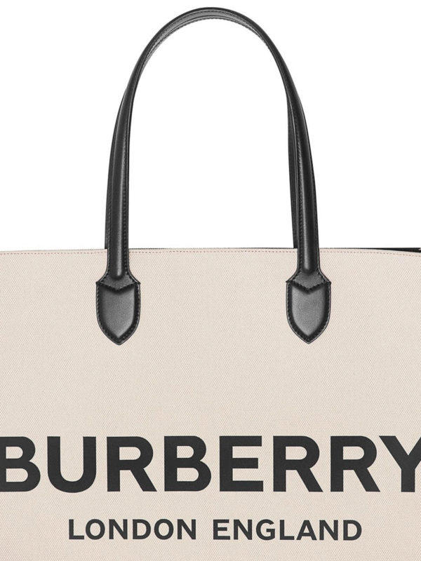 burberry white tote