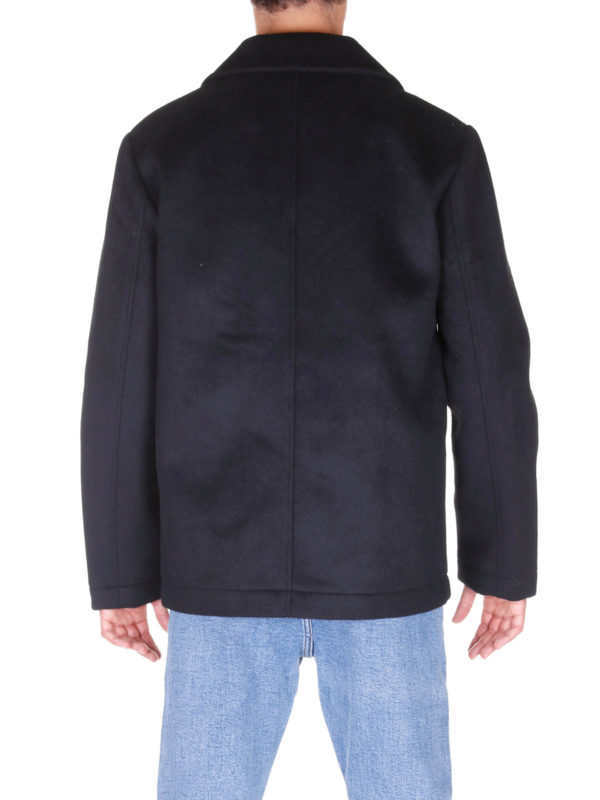 Black double breasted short coat 