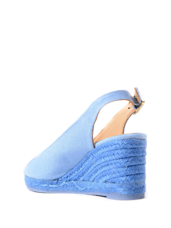light blue wedges