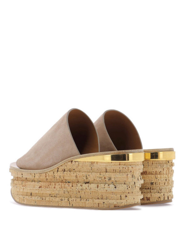 chloe suede wedges