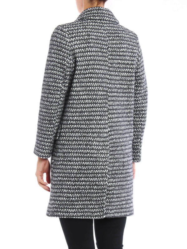 wool blend short coat