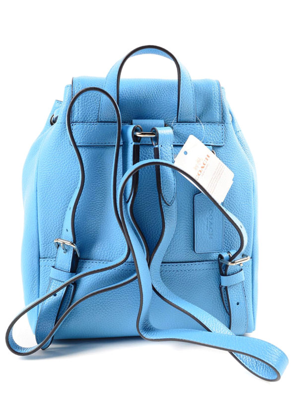 coach mini blue backpack