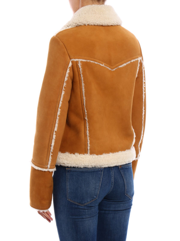 coach shearling jacket women's