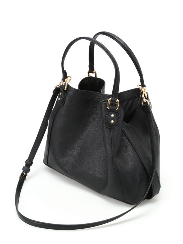 coach edie 28 leather shoulder bag