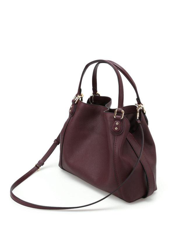 coach edie 28 leather shoulder bag