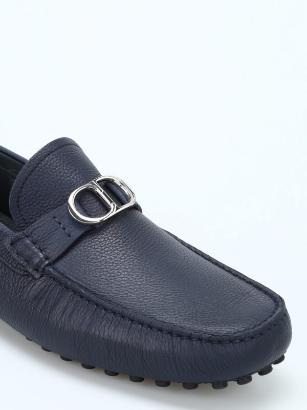 راحتی Dior - Logo clamp leather loafers 