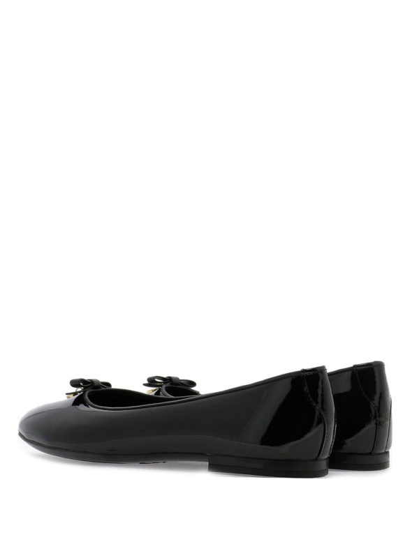 patent leather flats with bow