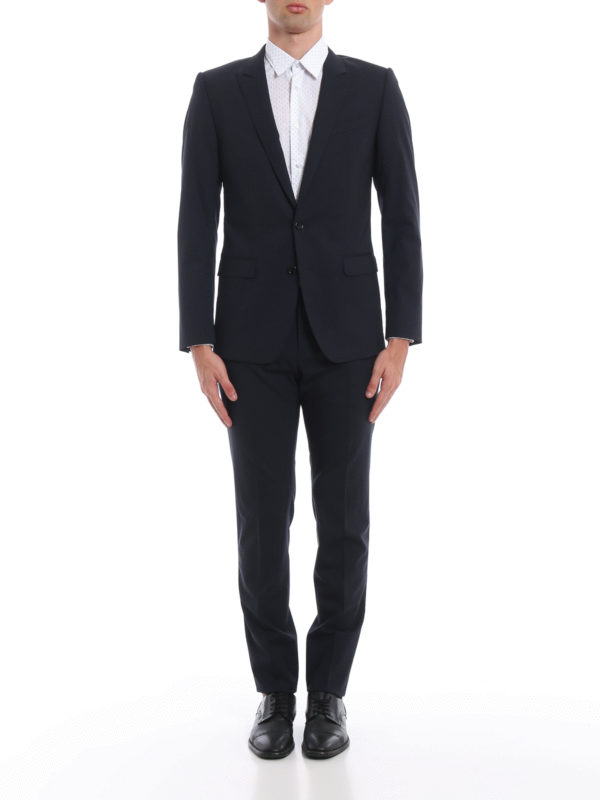 Formal suits Dolce & Gabbana - Virgin wool dark blue formal suit -  GK0RMTFUBECB0665