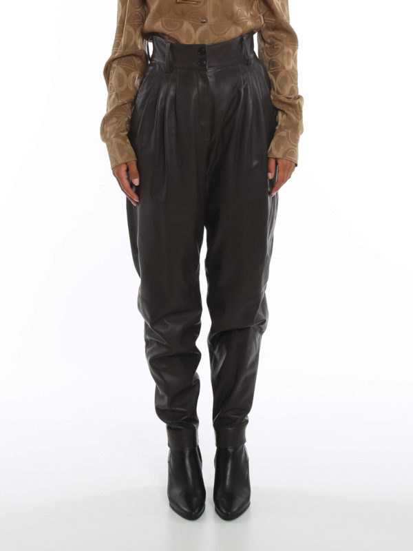 dolce gabbana leather pants