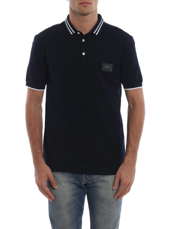 Polo shirts Dolce & Gabbana - Dark blue Dolce&Gabbana pique polo