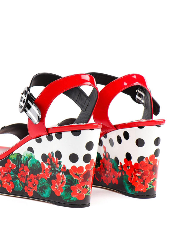 Portofino printed wedges 